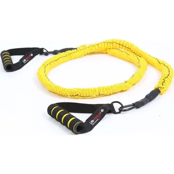 Lifemaxx Posilovací gumy s madlem LMX1171 Barva: Žlutá - nejnižší zátěž