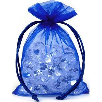Dárkový pytlík 10x15 cm organza, barva 8 modrá kobaltová