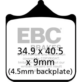Brzdový systém Brzdové destičky EBC FA604/4HH