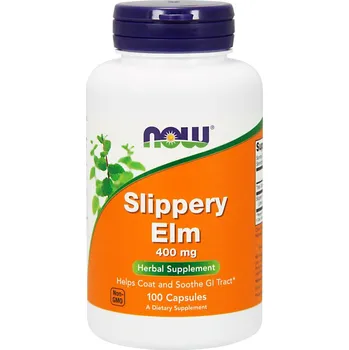 Přírodní produkt Now Foods Slippery Elm 400 mg 100 cps.