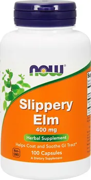 Přírodní produkt Now Foods Slippery Elm 400 mg 100 cps.