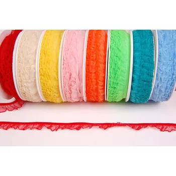 Pruženka s volánkem šíře 18mm, barva Černá