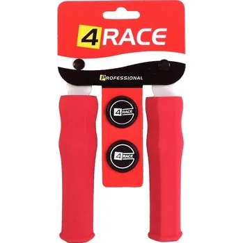 grip gripy 4RACE tvrzené pěnové NBR127mm červené