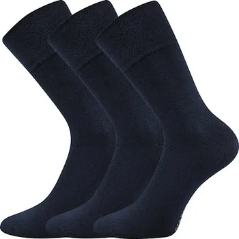 Společenské ponožky 3 kusy v balení Lonka Diagram tmavě modrá Velikost: 35-38