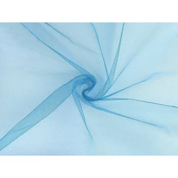 Tyl PAD jemný na závoje, barva 11 modrá azurová