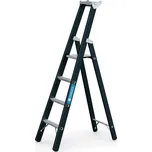 Jednostranný žebřík, nosnost 250 kg, výška 1870 mm, 4 stupně