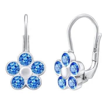 Náušnice Silvego Pomněnky Swarovski Zirconia