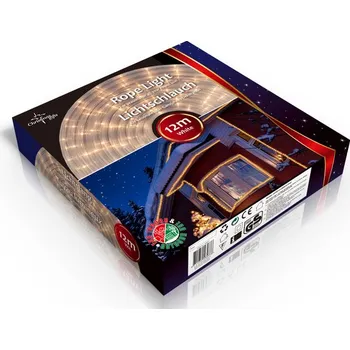 Vánoční dekorace befree Vánoční venkovní světelný řetěz LED bílý, 230V, délka 24 m