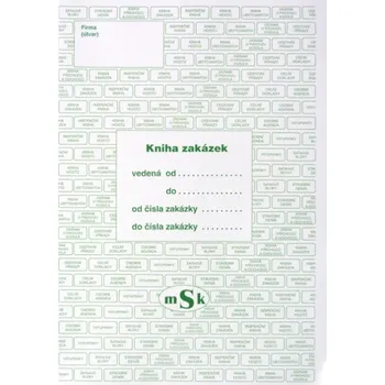 Tiskopis MSK 347 Kniha zakázek