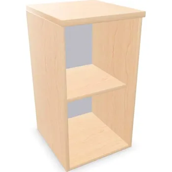 Policová skříň Kancelářská skříň - regál, nástavec, v x š x h: 740 x 400 x 445 mm, barva javor