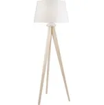 Lamkur 35161 LP 1.98 AIDA - Stojací lampa na dřevěné trojnožce, světlý dub (Moderní stojací lampa se dřevěnou trojnožkou, přírodní dřevo)