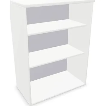 Policová skříň Kancelářská skříň - regál, nástavec, v x š x h: 1070 x 800 x 445 mm, barva bílá