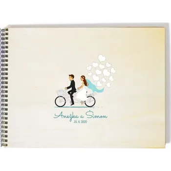 Fotoalbum Svatební fotoalbum tandemové kolo - A4 - 20 listů + doprava zdarma