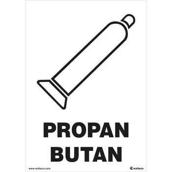 Walteco Propan butan 148x210mm, formát A5, samolepka Množství: 1 ks