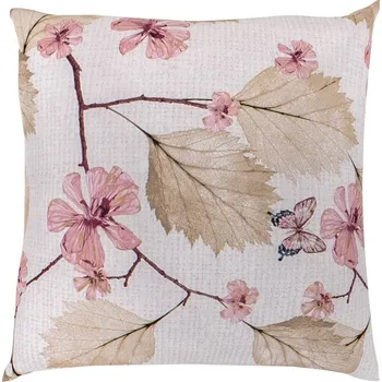 Bytový textil Povlak na polštář hladká bavlna MARY růžová reverse - 40x40cm