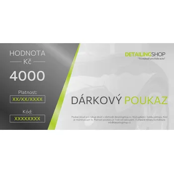 DS Dárkový poukaz v hodnotě 4000,- Kč