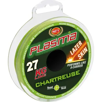 WFT - Šňůra KG PLAZMA CHARTREUSE 150 m nosnost: 18 kg, síla: 0,14 mm