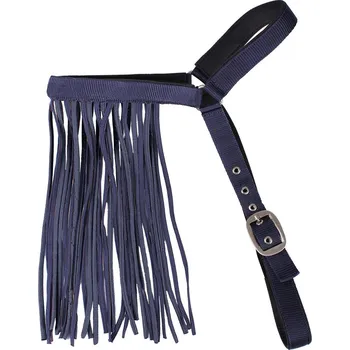 Koňská maska proti hmyzu QHP Třásně proti mouchám EXTRA QHP, nastavitelné, blue FULL