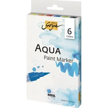 Vodová barva Solo Goya Sada akvarelový fix - 6 barev