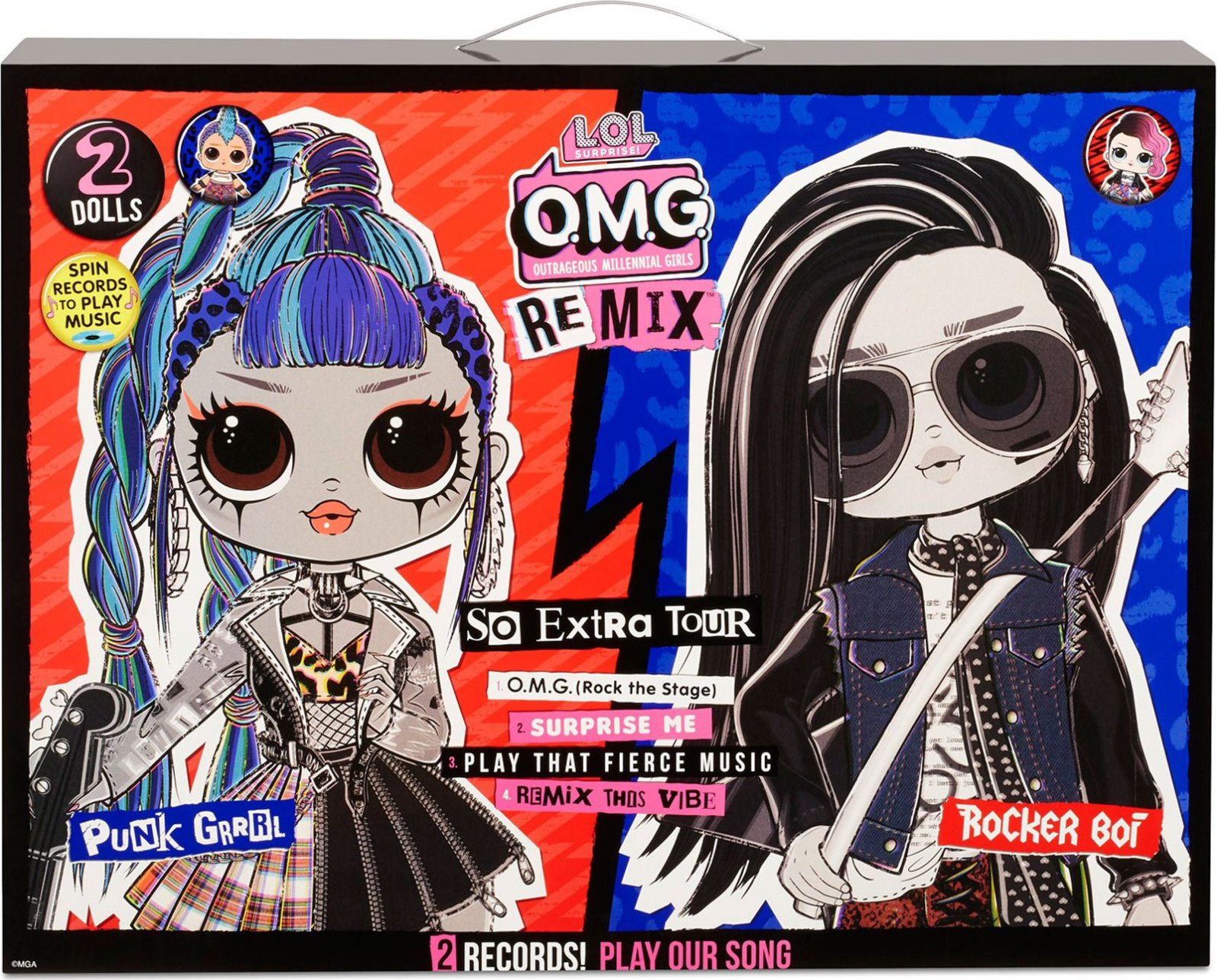 foto Panenka MGA L.O.L. Surprise OMG Remix Rocker Boi & Punk Grrrl rocková sestava