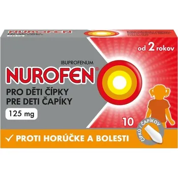 Lék na bolest, zánět a horečku Nurofen 125 mg 10 čípků