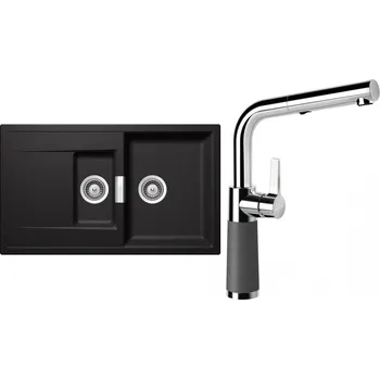 Granitový dřez Set Schock S8-7 (dřez Mono D-150 Stone + baterie SC-540.120 Stone)