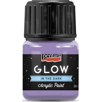 Pentart Akrylová svítící barva 30 ml, Lila