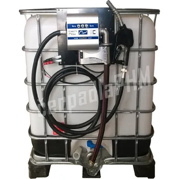 Palivová nádrž Nádrž na naftu IBC 600 litrů + výdejní sestava WALLTECH 40l/min - 12V