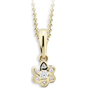 Přívěsek Cutie Jewellery Zlatý přívěsek pro děti C2149Z-CZ White