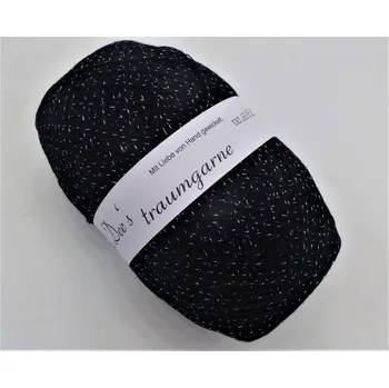 Příze Vejce s lurexem Glanz der Nacht 4n-760m (Lady Dee's ZauberEi "Glanz der Nacht" mit Glitzer - 200g)