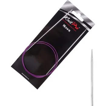 Jehlice KnitPro Nova kruhové kovové fixní jehlice 2mm 80cm (KnitPro Nova kruhové kovové jehlice 2mm 80cm)