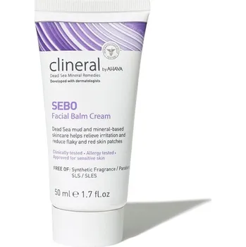 Pleťový krém Ahava Clineral Sebo výživný zklidňující pleťový krém s hydratačním účinkem 50 ml