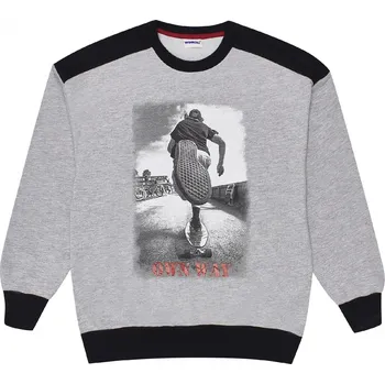 Chlapecká mikina WINKIKI CHLAPECKÁ MIKINA "STREET" Barva: šedá, Velikost: 140