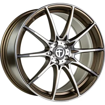Alu kolo Tomason TN25 8,5x19 5x108 ET45, matný bronz s leštěnou čelní plochou, kužel, Ø 72,6 mm