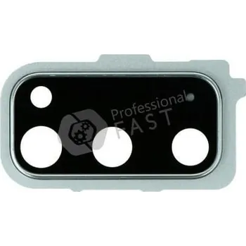 Náhradní díl pro mobilní telefon Sklíčko kamery s rámečkem Samsung S20 ori Silver