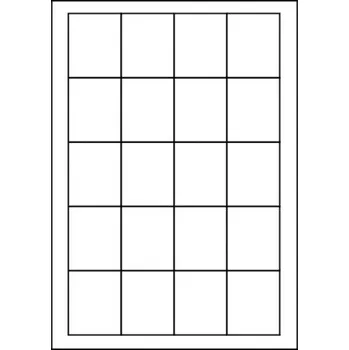 Speciální papír Etikety PRINT 45,2x54,8 mm bílé (balení 100xA4)