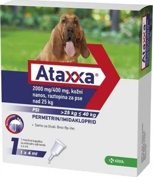 Antiparazitikum pro psa KRKA Ataxxa Spot-on Dog