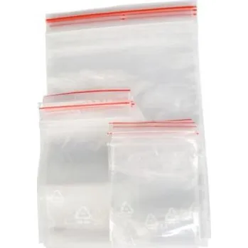 Obalový materiál Sáček rychlouzavírací s lištou 10x15&nbsp;cm, 40 µm