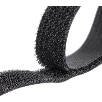 Zip Suchý zip 20 mm plyš a háček na jednom pásku, barva Černá