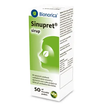 Lék na kašel, rýmu a nachlazení Bionorica Sinupret sirup