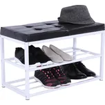 Max-i Lavice s botníkem, černá / bílá, LYROS