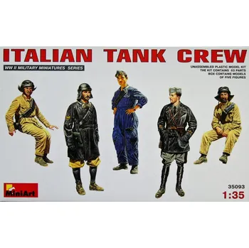 Plastikový model 1:35 Italian Tank Crew (5 figurek)