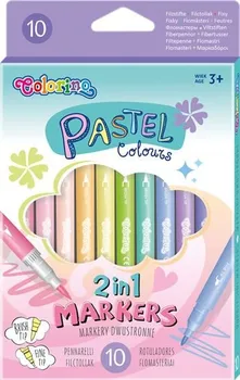 Colorino Oboustranné fixy pastelové barvy 10 ks