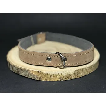 Obojek pro psa Palkar obojek z velurové kůže pro psy 45 cm x 20 mm béžová (Palkar obojek z velurové kůže pro psy 45 cm x 20 mm béžová)