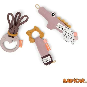 Hračka DONE BY DEER dárkový set - aktivní hračky TINY Růžová DOPRODEJ!