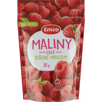 Sušené ovoce EMCO Mrazem sušené maliny 30 g