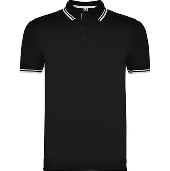 Pánské oblečení ROLY Polokošile Montreal, krátký rukáv, pánská E6629-0201-XXL 2XL Černá/bílá