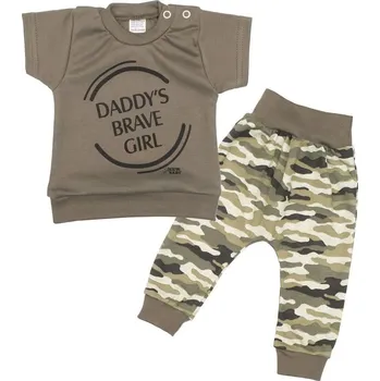 Kojenecká souprava 2-dílná kojenecká souprava New Baby Army girl, vel. 56 (0-3m)