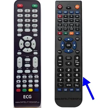 Dálkový ovladač ECG 32LED731PVR dálkový ovladač náhradní