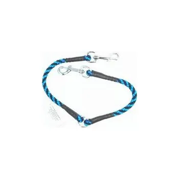 Vodítko pro psa Rozdvojka spirála průměr 10 mm/ 2x30 cm černo-modrá